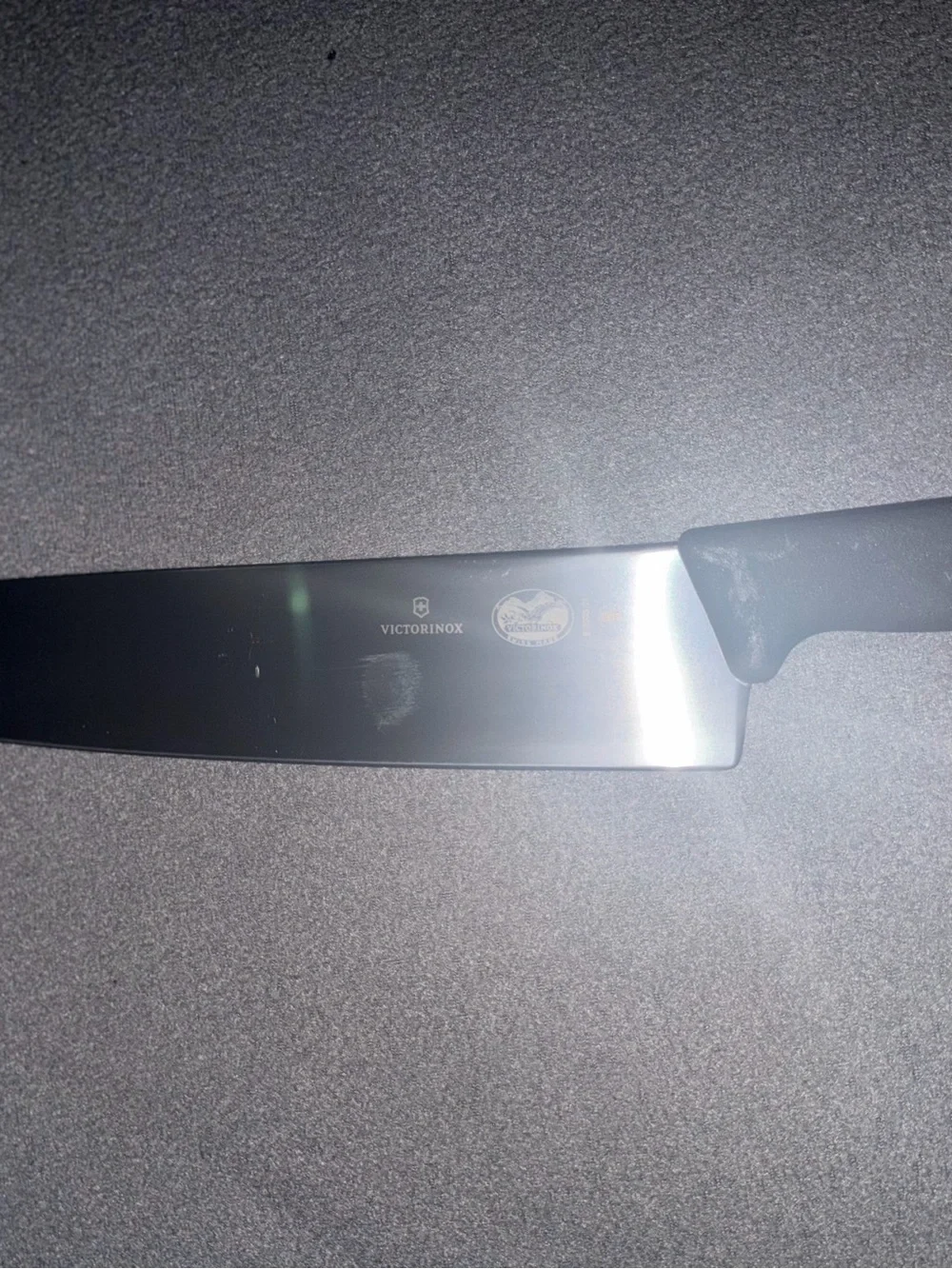 Victorinox Black and Silver Chef Knife